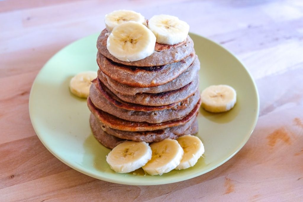 Simple Vegan Buckwheat Banana Pancakes